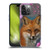 Ash Evans Animals Fox Peonies Soft Gel Case for Apple iPhone 14 Pro
