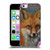 Ash Evans Animals Fox Peonies Soft Gel Case for Apple iPhone 5c