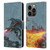 Christos Karapanos Mythical Art Power Of The Dragon Flame Leather Book Wallet Case Cover For Apple iPhone 14 Pro