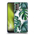 Nature Magick Tropical Palm Leaves On Marble Green Tropics Soft Gel Case for Motorola Moto G60 / Moto G40 Fusion