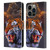 Graeme Stevenson Wildlife Tiger Leather Book Wallet Case Cover For Apple iPhone 14 Pro