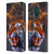 Graeme Stevenson Wildlife Tiger Leather Book Wallet Case Cover For Motorola Moto G9 Play