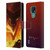 Piya Wannachaiwong Dragons Of Fire Glare Leather Book Wallet Case Cover For Motorola Moto E7
