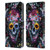 Riza Peker Skulls 9 Skull Leather Book Wallet Case Cover For Apple iPhone XR