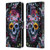 Riza Peker Skulls 9 Skull Leather Book Wallet Case Cover For Motorola G Pure