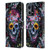 Riza Peker Skulls 9 Skull Leather Book Wallet Case Cover For OPPO Reno8 4G