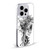 Riza Peker Skulls 6 Black And White Soft Gel Case for Apple iPhone 14 Plus & MagSafe