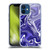Suzan Lind Marble 2 Dark Violet Soft Gel Case for Apple iPhone 12 Mini
