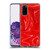Suzan Lind Marble 2 Red Soft Gel Case for Samsung Galaxy S20 / S20 5G