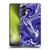 Suzan Lind Marble 2 Dark Violet Soft Gel Case for Samsung Galaxy S21 FE 5G