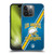 NFL Los Angeles Chargers Logo Art Football Stripes Soft Gel Case for Apple iPhone 14 Pro