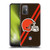 NFL Cleveland Browns Logo Stripes Soft Gel Case for HTC Desire 21 Pro 5G