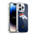 NFL Denver Broncos Logo Football Soft Gel Case for Apple iPhone 13 Pro