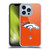 NFL Denver Broncos Logo Plain Soft Gel Case for Apple iPhone 13 Pro