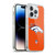 NFL Denver Broncos Logo Plain Soft Gel Case for Apple iPhone 13 Pro
