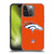 NFL Denver Broncos Logo Plain Soft Gel Case for Apple iPhone 14 Pro