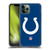 NFL Indianapolis Colts Logo Plain Soft Gel Case for Apple iPhone 11 Pro