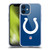 NFL Indianapolis Colts Logo Plain Soft Gel Case for Apple iPhone 12 Mini