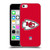 NFL Kansas City Chiefs Logo Plain Soft Gel Case for Apple iPhone 5c
