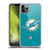NFL Miami Dolphins Logo Plain Soft Gel Case for Apple iPhone 11 Pro Max