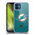 NFL Miami Dolphins Logo Football Soft Gel Case for Apple iPhone 12 / iPhone 12 Pro