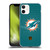 NFL Miami Dolphins Logo Football Soft Gel Case for Apple iPhone 12 Mini