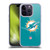 NFL Miami Dolphins Logo Plain Soft Gel Case for Apple iPhone 14 Pro