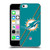 NFL Miami Dolphins Logo Stripes Soft Gel Case for Apple iPhone 5c