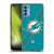 NFL Miami Dolphins Logo Stripes Soft Gel Case for OPPO Reno 4 5G