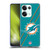 NFL Miami Dolphins Logo Stripes Soft Gel Case for OPPO Reno8 Pro