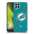 NFL Miami Dolphins Logo Stripes Soft Gel Case for Samsung Galaxy M33 (2022)