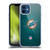 NFL Miami Dolphins Artwork LED Soft Gel Case for Apple iPhone 12 / iPhone 12 Pro