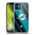 NFL Miami Dolphins Artwork Stripes Soft Gel Case for Apple iPhone 12 Mini