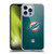 NFL Miami Dolphins Artwork LED Soft Gel Case for Apple iPhone 13 Pro Max
