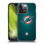 NFL Miami Dolphins Artwork LED Soft Gel Case for Apple iPhone 14 Pro