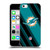 NFL Miami Dolphins Artwork Stripes Soft Gel Case for Apple iPhone 5c