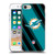 NFL Miami Dolphins Artwork Stripes Soft Gel Case for Apple iPhone 7 / 8 / SE 2020 & 2022