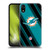NFL Miami Dolphins Artwork Stripes Soft Gel Case for Apple iPhone XR