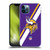 NFL Minnesota Vikings Logo Stripes Soft Gel Case for Apple iPhone 12 / iPhone 12 Pro