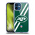 NFL New York Jets Logo Stripes Soft Gel Case for Apple iPhone 12 Mini