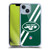 NFL New York Jets Logo Stripes Soft Gel Case for Apple iPhone 14