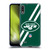 NFL New York Jets Logo Stripes Soft Gel Case for LG K22