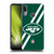 NFL New York Jets Logo Stripes Soft Gel Case for Motorola Moto E6 Plus