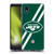 NFL New York Jets Logo Stripes Soft Gel Case for Samsung Galaxy A01 Core (2020)