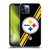NFL Pittsburgh Steelers Logo Stripes Soft Gel Case for Apple iPhone 12 / iPhone 12 Pro