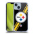 NFL Pittsburgh Steelers Logo Stripes Soft Gel Case for Apple iPhone 14