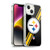 NFL Pittsburgh Steelers Logo Stripes Soft Gel Case for Apple iPhone 14