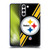 NFL Pittsburgh Steelers Logo Stripes Soft Gel Case for Samsung Galaxy S21 5G