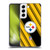 NFL Pittsburgh Steelers Artwork Stripes Soft Gel Case for Samsung Galaxy S22 5G