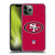 NFL San Francisco 49Ers Logo Plain Soft Gel Case for Apple iPhone 11 Pro